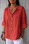 Women's Stand Collar Long Sleeve Shirt
