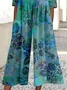 Women's H-Line Crew Neck Daily Going Out Casual Printing Floral Summer Ankle Pants Jumpsuit Romper