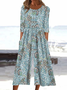 Women's H-Line Crew Neck Daily Going Out Casual Printing Floral Summer Ankle Pants Jumpsuit Romper