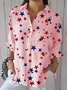 Women's Independence Day Star Print Shirt