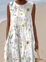 Simple Floral Dress With No