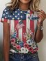 Women's Independence Day Print T-shirt