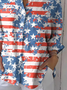 Women's Independence Day Star Print Shirt