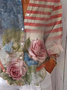 Women's Independence Day Floral Print Casual Shirt