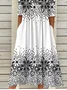 Holiday Half Button Pocket Hem Long Dress