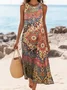 Cotton Vacation Dress With No