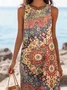 Cotton Vacation Dress With No