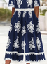 Women's H-Line V Neck Daily Going Out Casual Printing Floral Summer Ankle Pants Jumpsuit Romper