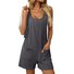 Women's H-Line Overall Crew Neck Daily Going Out Casual Pocket Stitching Geometric Summer Fifth Pants Jumpsuit Romper