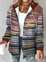 Women Plaid Casual Long Sleeve Regular Jacket