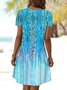 Cotton Casual Dress With No
