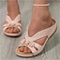 Leather Summer Slide Sandals