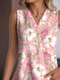 Casual Cotton-Blend Loose V Neck Tank Top