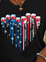 Women's Vintage Flag Print T-shirt