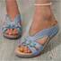 Leather Summer Slide Sandals