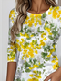 Jersey Loose Casual Crew Neck T-Shirt