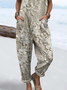 Women's H-Line Overall Square Neck Daily Going Out Casual Printing Floral Spring/Fall Long Jumpsuit Romper