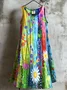 Crew Neck Casual Dress With No