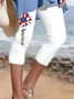 Regular Fit Cotton Casual Independence Day Leggings