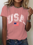 Old American Flag Cotton T-Shirt
