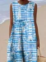Cotton Casual Dress With No