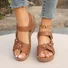 Casual Pu Summer Floral Sandal