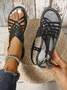 Plain Vintage Leather Sandal