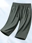 New Summer Couple High Elastic Ice Silk Quick-drying High Quality Sweat-inducing Versatile Loose Anti-ultraviolet Fitness Cropped Pants
