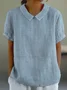 Women's Short Sleeve T-shirt Summer Color1 Geometric Printing Stand Collar Daily Going Out Casual Top