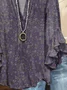 Regular Fit Floral Vacation Blouse