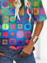 Women's Short Sleeve T-shirt Summer As Picture Abstract Printing Jersey V Neck Daily Going Out Casual Top