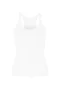 Women's Sleeveless Tank Top Summer White Plain Cotton Crew Neck Daily Going Out Simple Top