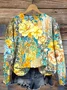 Casual Crew Neck Loose Sweatshirt