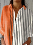 Casual Striped Cotton Shirt