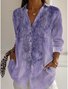 Shirt Collar Gradient Pattern Vintage Shirt