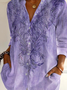 Shirt Collar Gradient Pattern Vintage Shirt