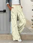 Women's Casual Loose Pocket Solid Color Trousers