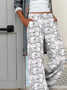 Casual Floral Loose Pants