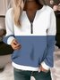 Women's Long Sleeve Front Center Zipper Sweatshirt