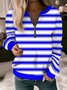 Women's Long Sleeve Front Center Zipper Sweatshirt