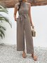 Women's H-Line Tank Crew Neck Daily Going Out Casual Printing Geometric Summer Long Jumpsuit Romper