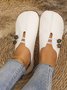 New Soft Leather Flat Casual Shoes For Women In Summer, Simple And Fashionable Large Size Women's Shoes