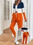 Women's Casual Long-Sleeved Jacket And Trousers Suit