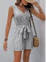 Women's H-Line Tank V Neck Daily Going Out Vintage Printing Geometric Summer Fifth Pants Jumpsuit Romper