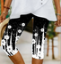 Floral contrast leggings