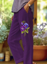 Women's Alzheimer's Floral Print Casual Pants