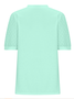 Women's Short Sleeve T-shirt Summer Green Plain Jacquard V Neck Puff Sleeve Daily Going Out Casual Top