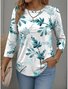 Casual Long Sleeve Round Neck T-Shirt