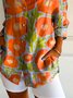 Casual Regular Fit Painting Cotton Shirt