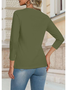 Women's Elegant Simple Commuter Round Neck Long Sleeve Daily T-Shirt Top